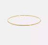 14k Gold 1.5mm High Polished Slip-on Bangle Bracelet, 8 Inches