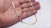 10k Yellow Solid Gold Imperial Herringbone Chain Necklace, 2.8mm