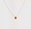 14k Yellow Gold Enameled Ladybug Pendant Necklace, 17 Inches