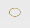 14k Yellow Gold High Polished Twisted Rope Band Ring