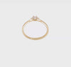 14k Yellow Gold Three Stone Diamond Promise Engagement Ring