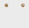 14k Yellow Gold Disk Half Ball Stud Earrings, 5x5mm