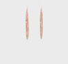14k Rose Gold 2mm Polished Round Tube Hoop Earrings