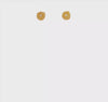 14k Yellow Gold CZ Flower Rose Stud Earrings, 5x5mm