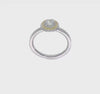 Sterling Silver and 14k Yellow Gold Stackable Expressions Sterling Silver Birthstone Ring