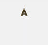 14k Yellow Gold Block Letter Initial Monogram Pendant