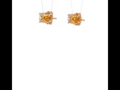14k White or Yellow Gold Round VS/SI GH Lab Grown Diamond 4 Prong Stud Post Earrings