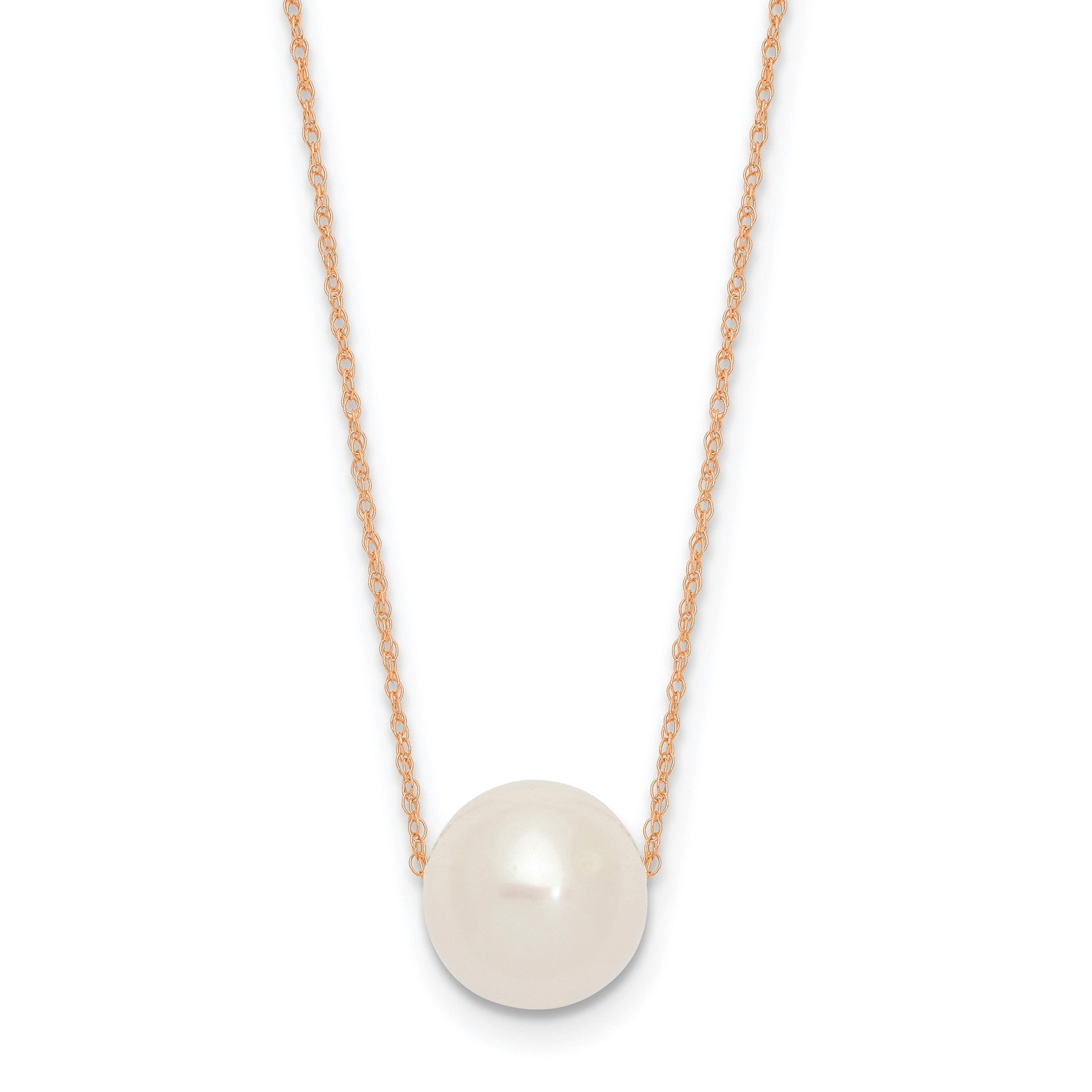 14k Gold Fresh Water 11mm Pearl Necklace, 17" fine designer jewelry for men and women