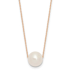 14k Gold Fresh Water 11mm Pearl Necklace, 17" fine designer jewelry for men and women