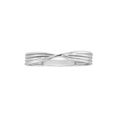 Real Solid 14k Yellow Gold Textured Pinched Band Ring