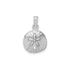 Sand Dollar Pendant, Real Gold, 12mm, Jewelry Accessory