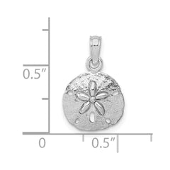 Sand Dollar Pendant, Real Gold, 12mm, Jewelry Accessory