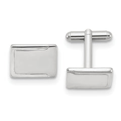 Silver - tone Engravable Cuff Links - JewelryAffairs