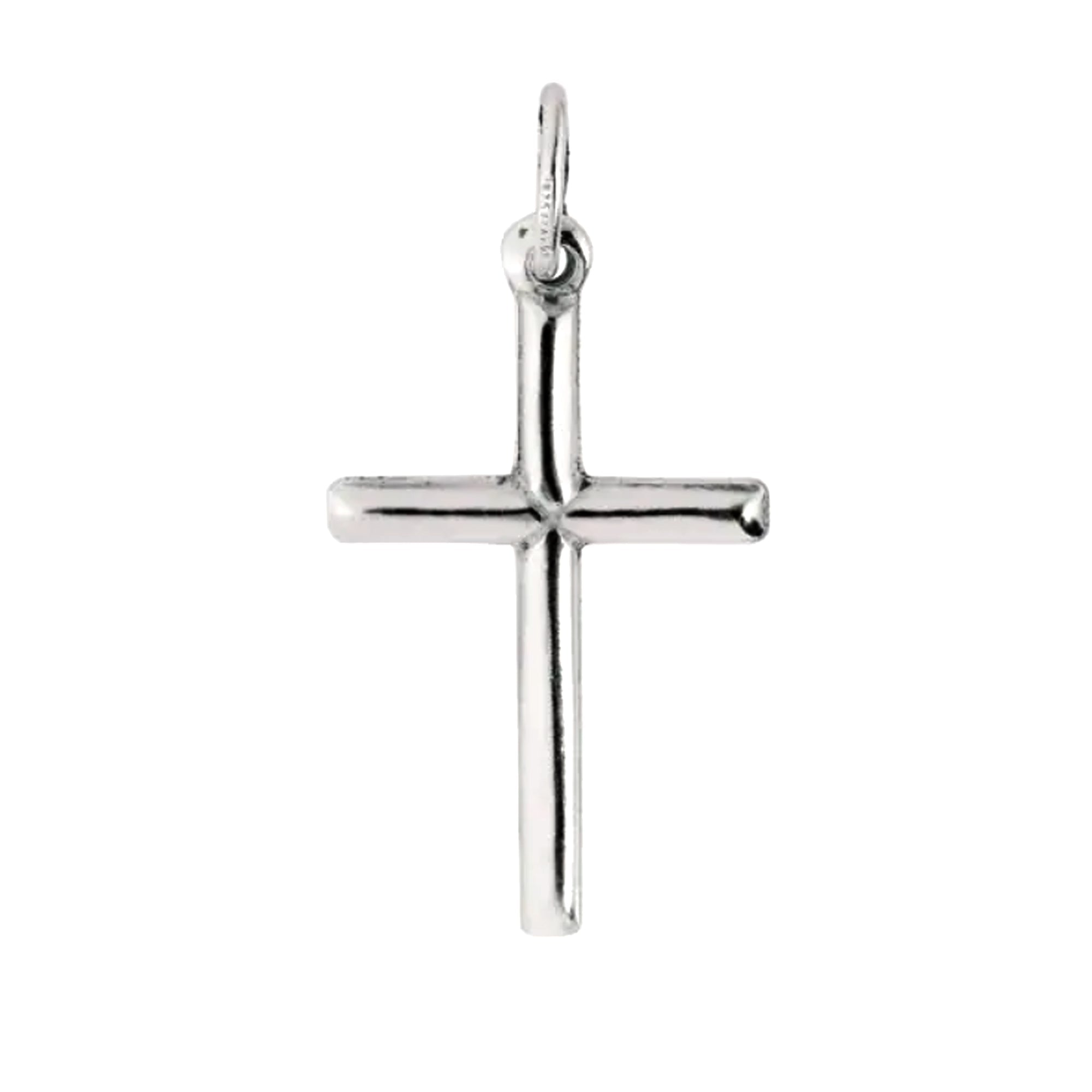 Sterling Silver Cross Pendant, 20 x 35 mm - JewelryAffairs