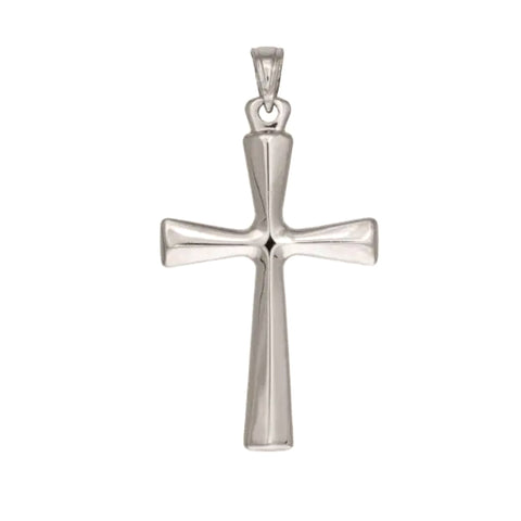 Sterling Silver Cross Pendant, 20 x 35 mm