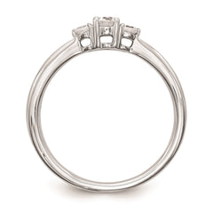14k Real Solid White Gold 3 Stone 1/4 carat Round Diamond Promise Engagement Ring fine designer jewelry for men and women