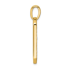 14k Gold Lab Grown Diamond Men's Cross Dog Tag Pendant fine designer jewelry for men and women
