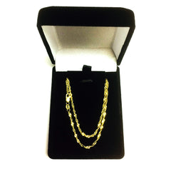 10k Yellow Gold Singapore Chain Necklace, 1.7mm - JewelryAffairs