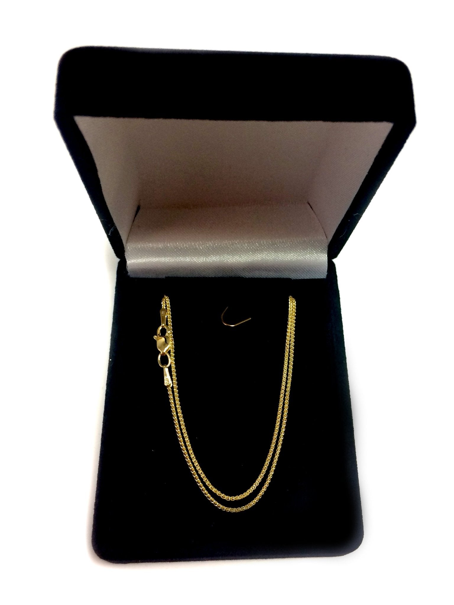 10k Yellow Gold Wheat Chain Necklace, 1.0mm - JewelryAffairs