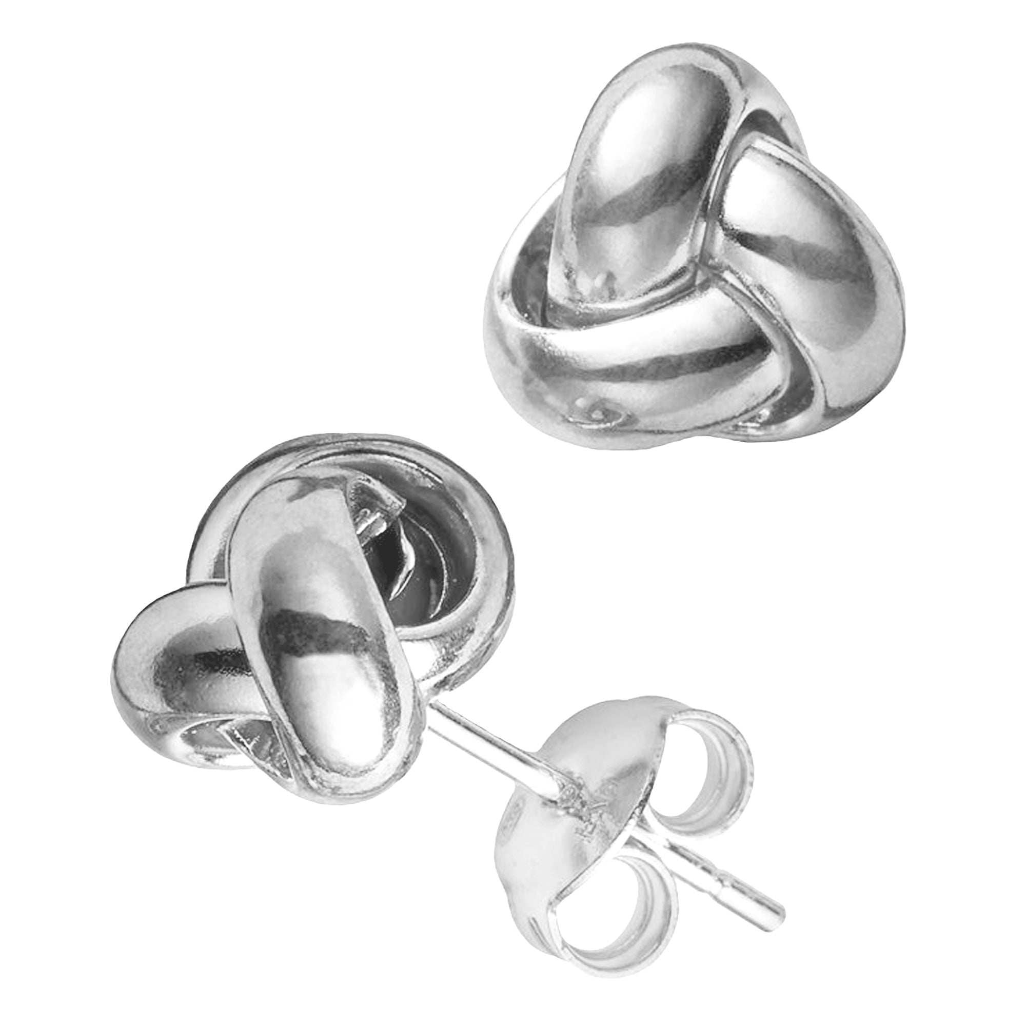 14k Gold Love Knot Stud Earrings, 6mm - JewelryAffairs