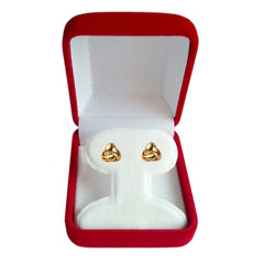 14k Gold Love Knot Stud Earrings, 6mm - JewelryAffairs