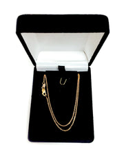 14k Rose Gold Cable Link Chain Necklace, 1.1mm - JewelryAffairs