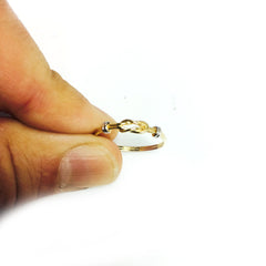 14k Two Tone Gold High Polish Love Knot Ring - JewelryAffairs