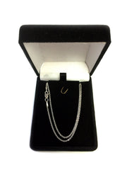 14k White Gold Forsantina Chain Necklace, 1.5mm - JewelryAffairs