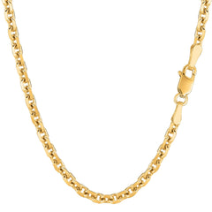 14k Yellow Gold Cable Link Chain Necklace, 4.0mm - JewelryAffairs