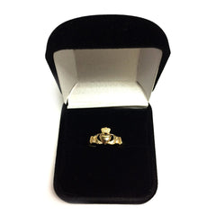14k Yellow Gold Claddagh Ring - JewelryAffairs