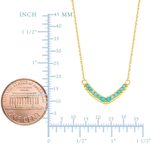 14K Yellow Gold Curved Pendant Necklace, 16" To 18" Adjustable