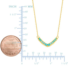 14K Yellow Gold Curved Pendant Necklace, 16" To 18" Adjustable