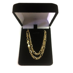 14K Yellow Gold Filled Figaro Chain Necklace, 3.2 mm Wide - JewelryAffairs