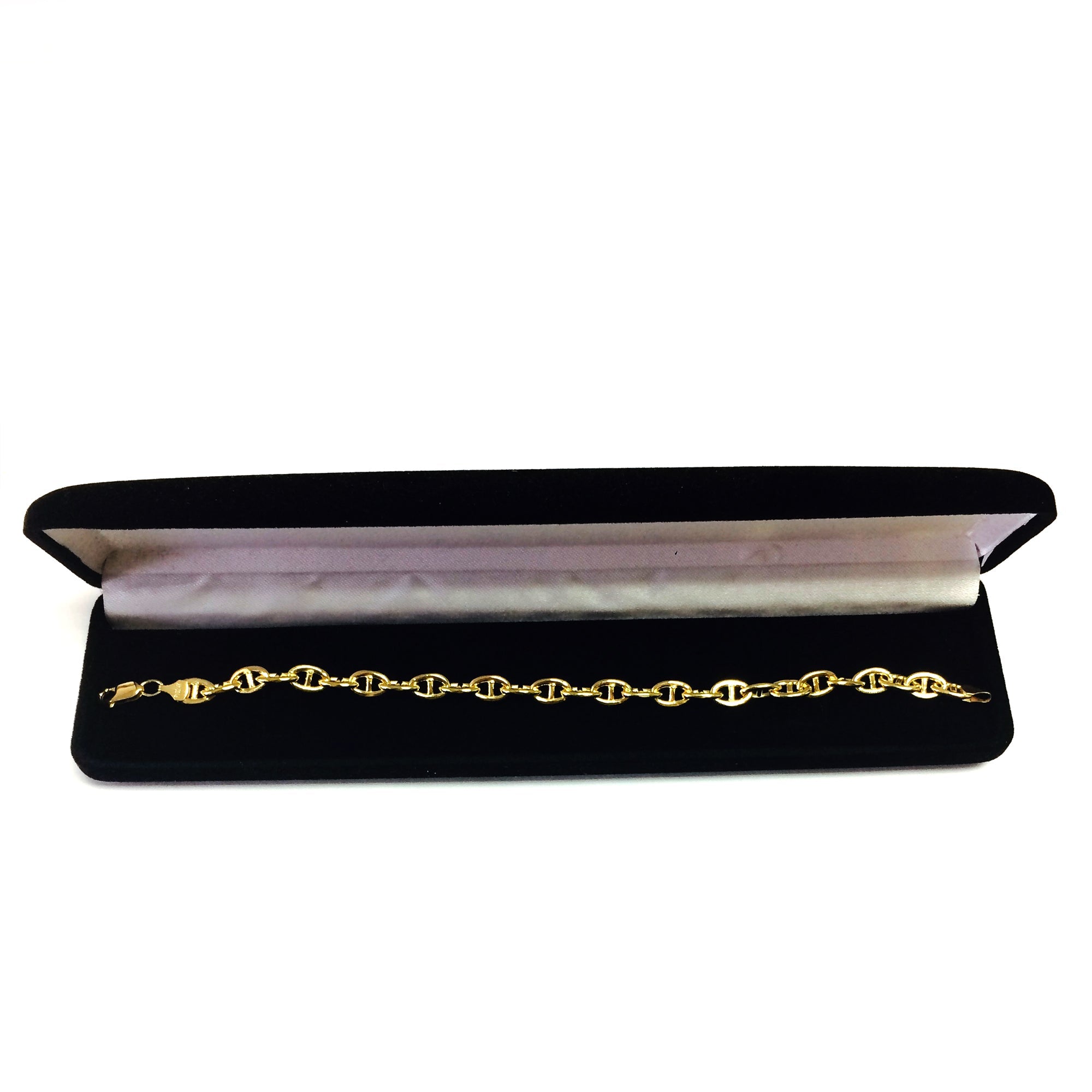 14K Yellow Gold Filled Mariner Chain Bracelet, 6.6mm, 8.5" - JewelryAffairs