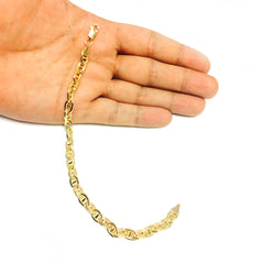 14K Yellow Gold Filled Mariner Chain Bracelet, 6.6mm, 8.5" - JewelryAffairs