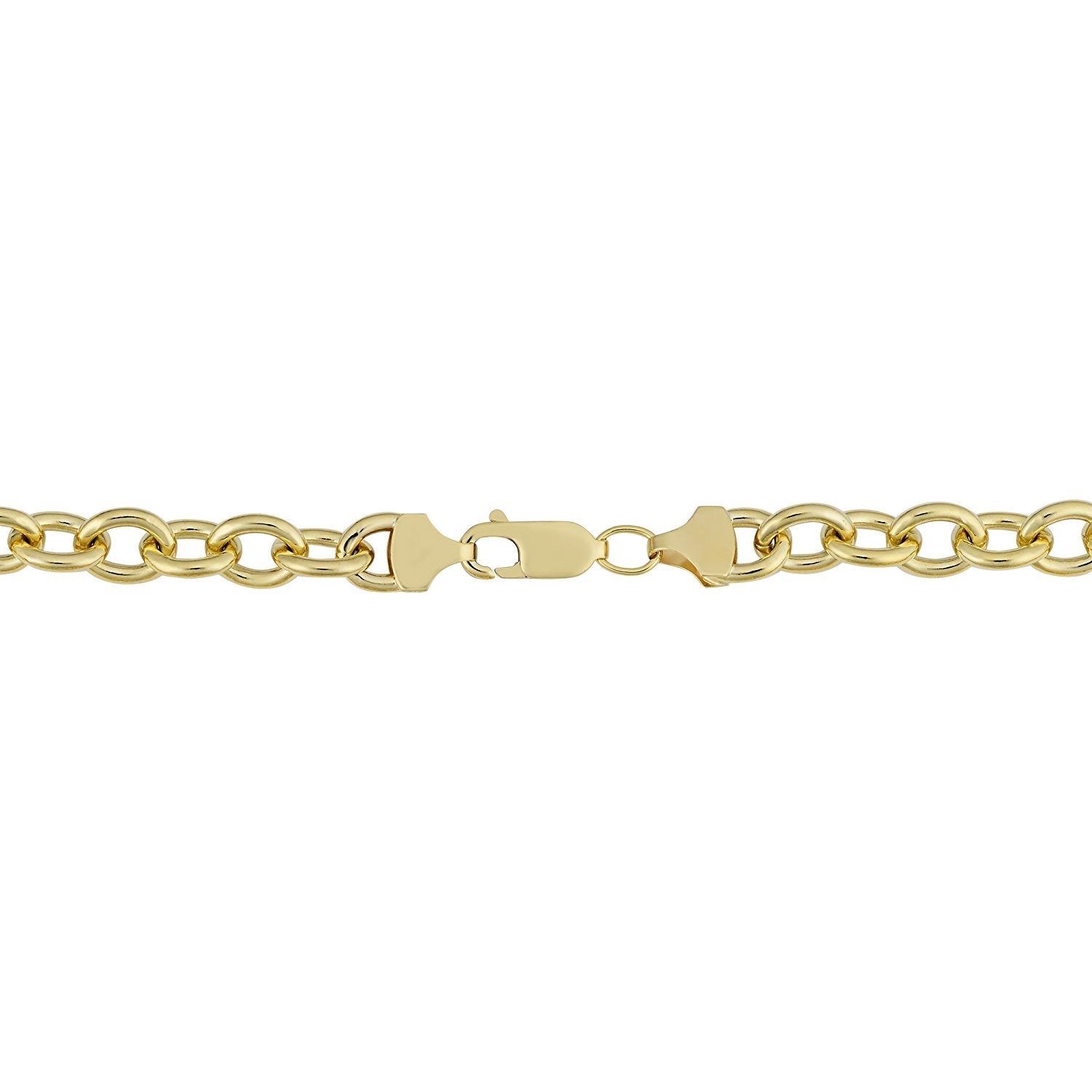14K Yellow Gold Filled Rolo Chain Bracelet, 7.6mm, 8.5" - JewelryAffairs