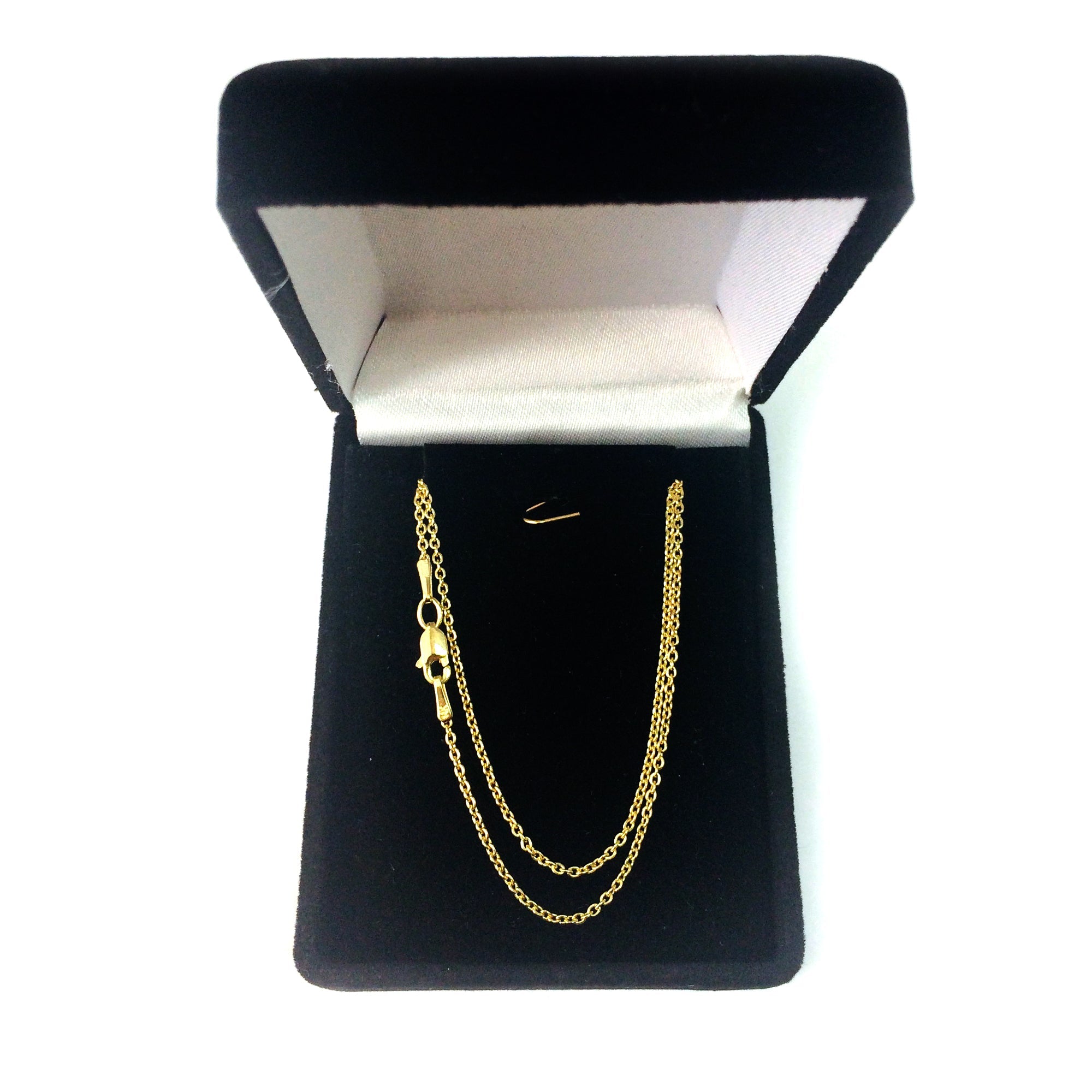 14k Yellow Gold Forsantina Chain Necklace, 1.5mm - JewelryAffairs