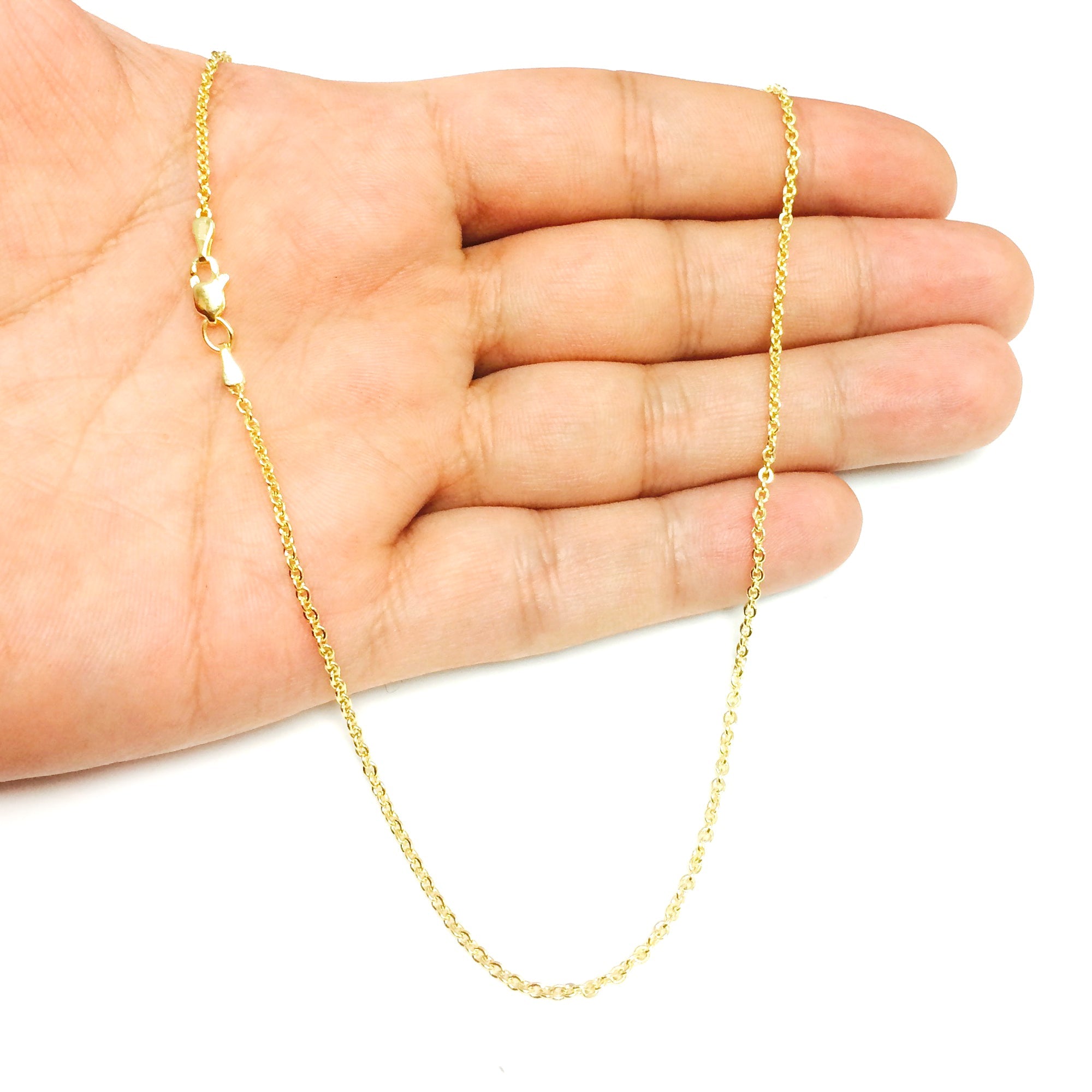14k Yellow Gold Forsantina Chain Necklace, 1.9mm - JewelryAffairs