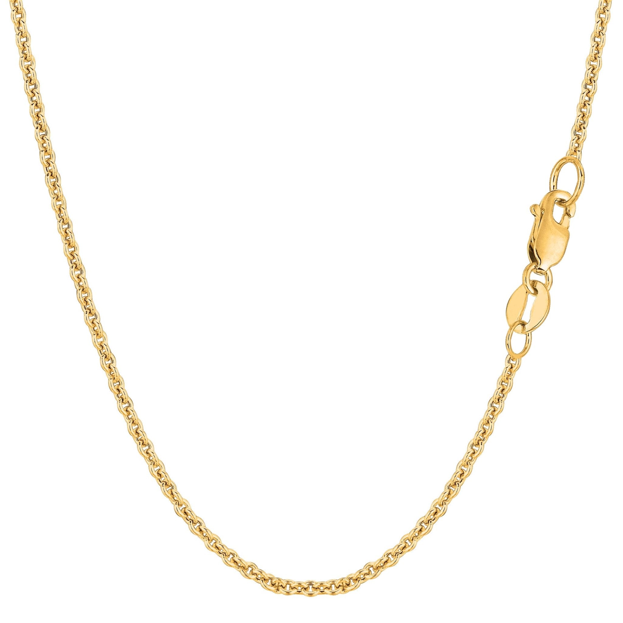 14k Yellow Gold Forsantina Chain Necklace, 1.9mm - JewelryAffairs