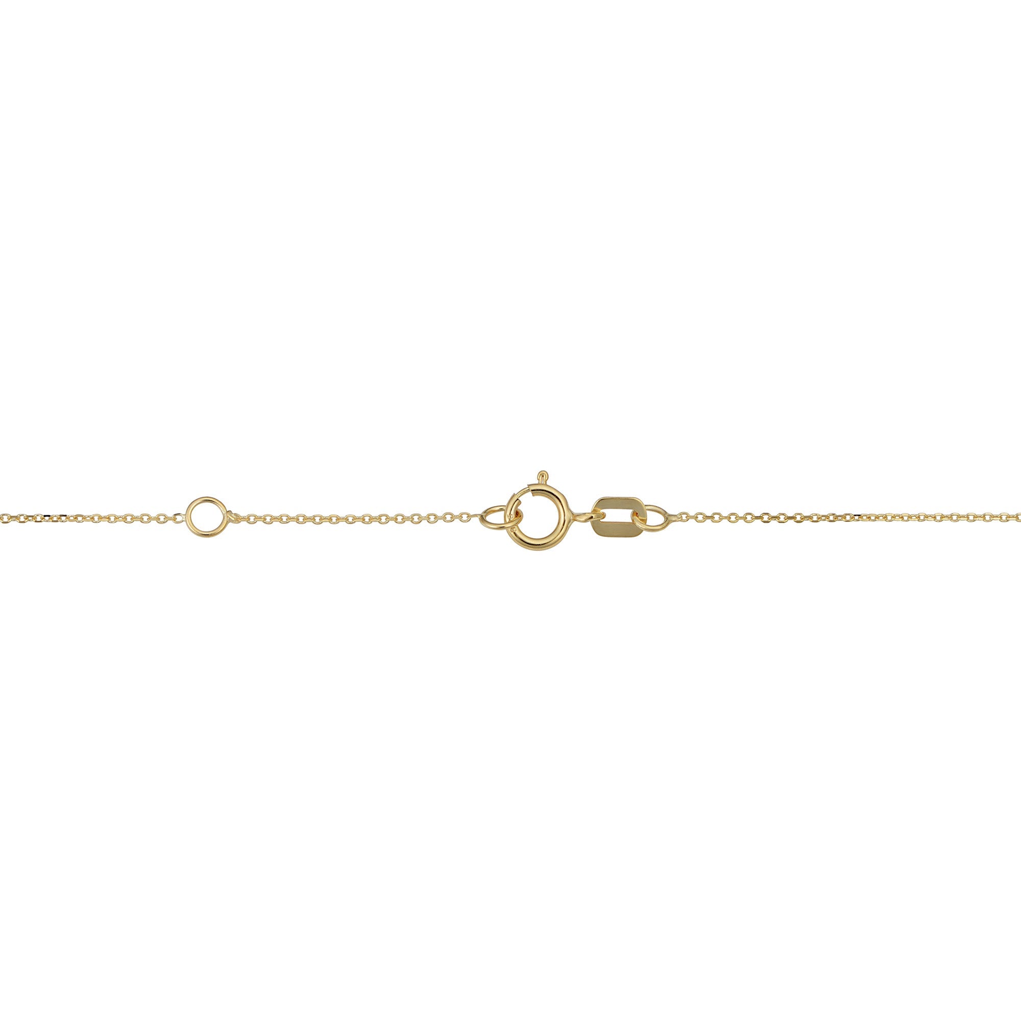 14k Yellow Gold Heart And Bead Adjustable Baby Bracelet, 6.5" - JewelryAffairs