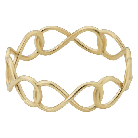 14k Yellow Gold Infinity Ring