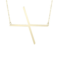 14k Yellow Gold Initial Letter Pendant Necklace, 18"