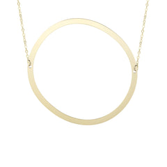 14k Yellow Gold Initial Letter Pendant Necklace, 18"
