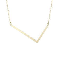 14k Yellow Gold Initial Letter Pendant Necklace, 18"