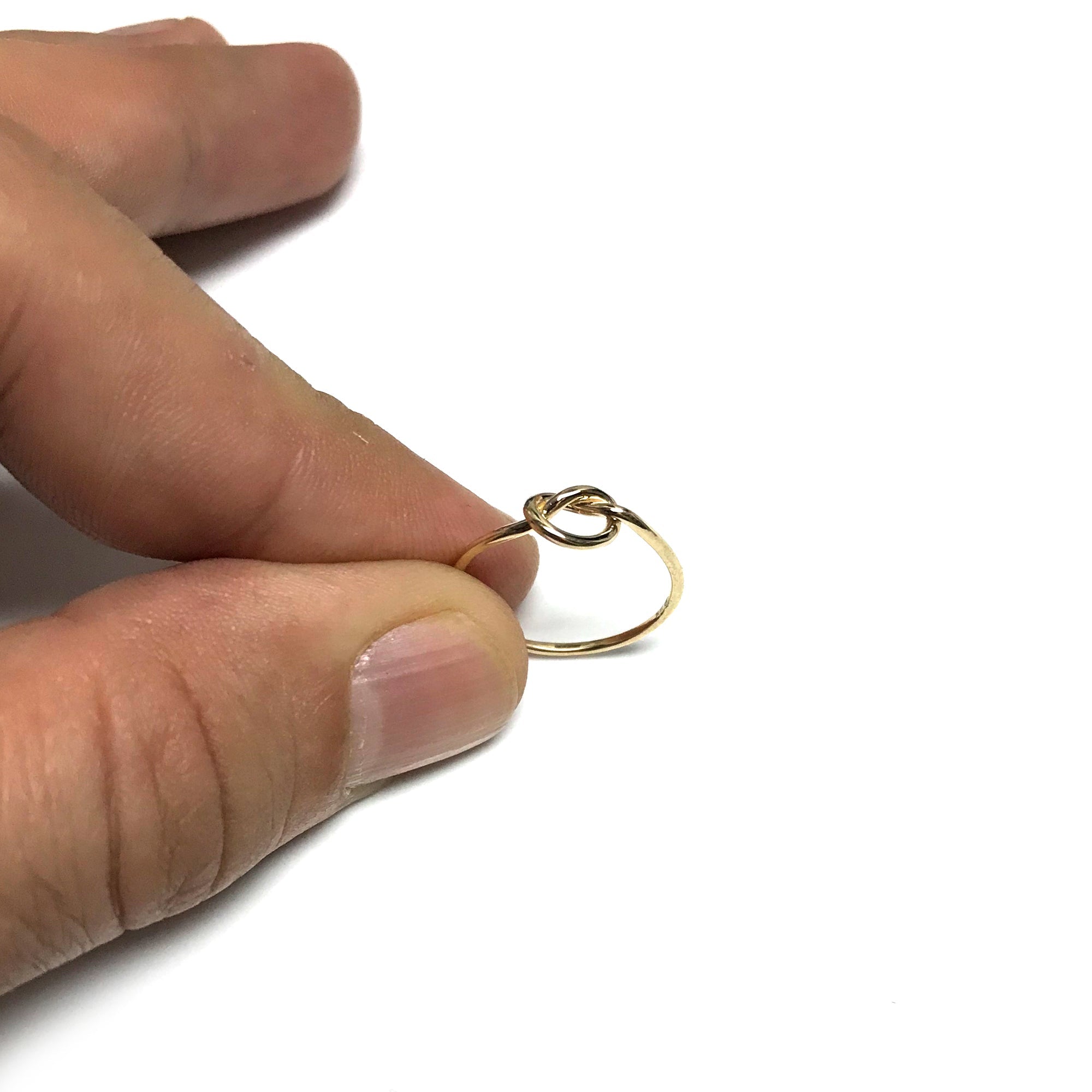 14k Yellow Gold Love Knot Ring - JewelryAffairs