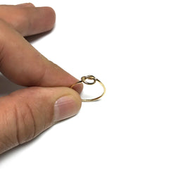 14k Yellow Gold Love Knot Ring - JewelryAffairs