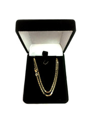 14k Yellow Gold Mariner Link Chain Necklace, 1.7 mm - JewelryAffairs