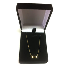 14K Yellow Gold Mini Arrow Pendant Necklace, 16" To 18" Adjustable