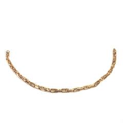 14k Yellow Gold Oval Link Mens Neckalce 22"