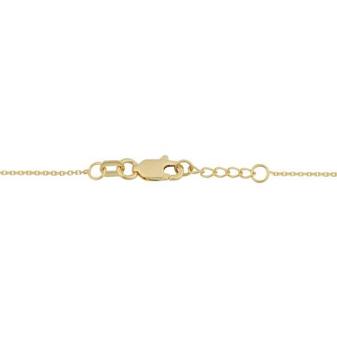 14k Yellow Gold Tree Of Life Adjustable Womens Bracelet, 7.5"